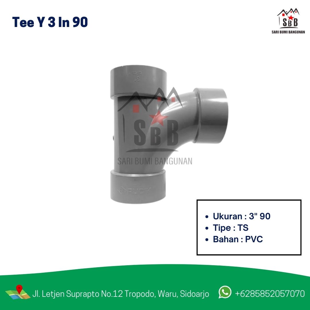 Tee Y 3in 90